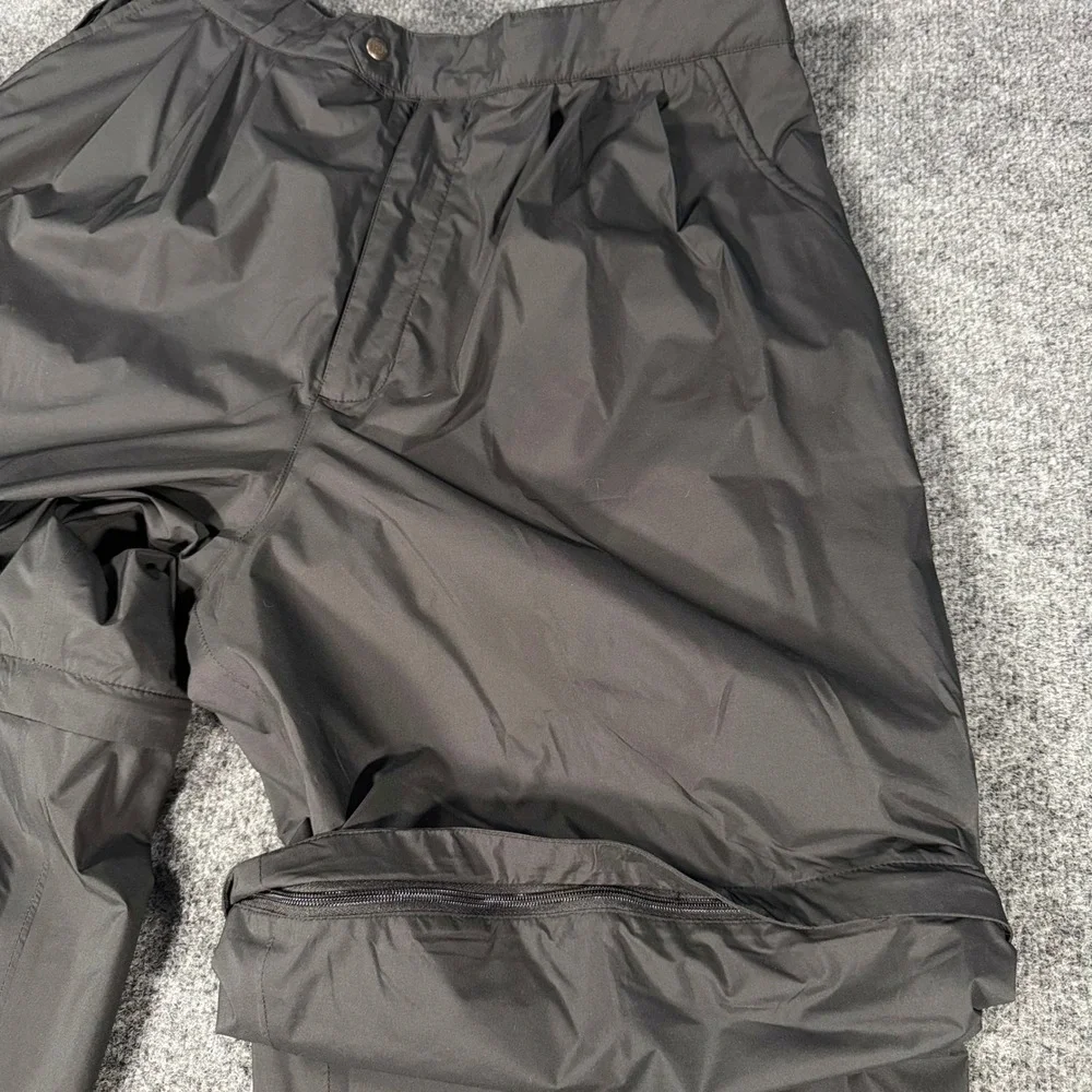 FootJoy DryJoys Golf Rain Pants Mens XL Black Convertible Zip Off Shorts Water R